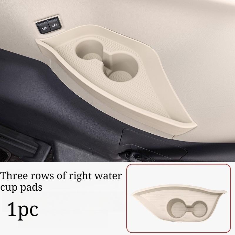 Third-Row Cup Holder Silicone Mat for Toyota Sienna & Granvia - Modified Car Interior Accessory