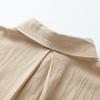 Women's Long Sleeve Shirt Solid Color Button Up Lapel Blouse Breathable Casual Loose Fit Shirt for Work Daily Life Travel