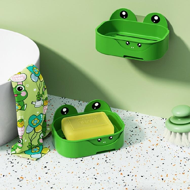 Seifenschale mit Frosch-Thema Lustiges und funktionales Badezimmer-Accessoire für Kinder und Erwachsene, um Seife trocken zu halten