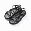 2024 Trendy Thick-Soled Net Red Sandals for Women – Casual Fairy Style Flat Roman Beach Shoes for Students