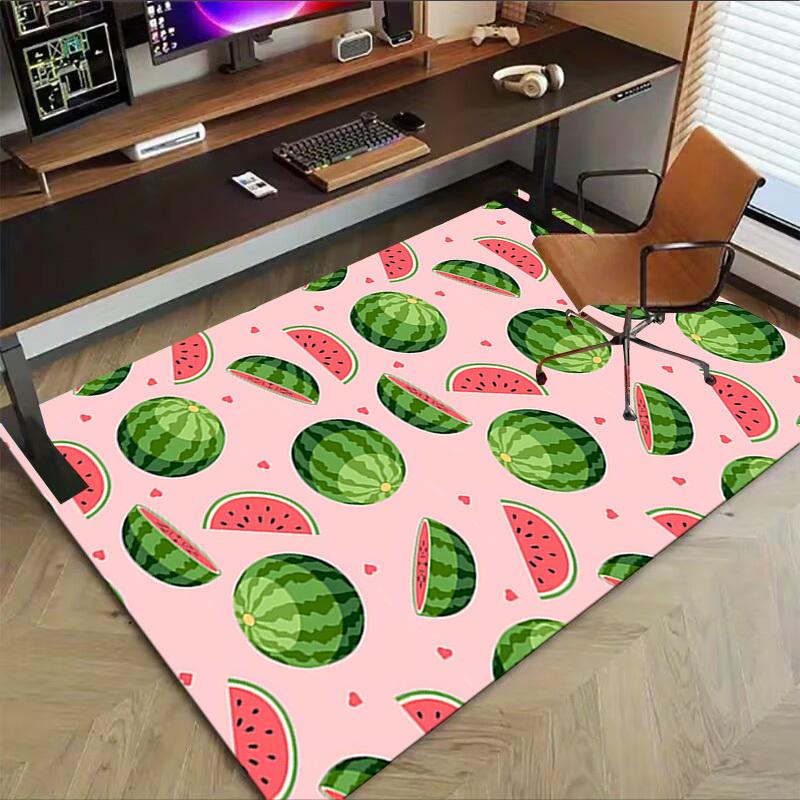 1PC Watermelon Heart Extra Large Non Slip Floor carpet, Office, family, Studio   Large Area Rug Indoor Rugs, Bold Statement Piece