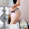 Sexy Women Solid Color Honeymoon G-String Heart Shape Underwear Thong Panties Low Waist Briefs