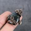 Natural Labradorite Gemstone Copper Wire Wrap Gift Jewelry Ring Size 9 C3L50
