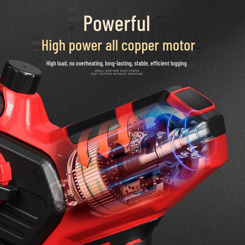 Rechargeable Cordless Handheld Electric Chainsaw CN Plug (adapter Included)