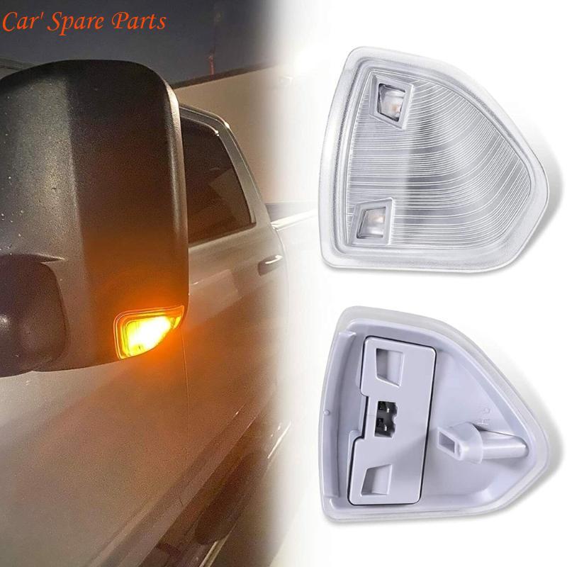 Y4UA 1 Pair Clear/Smoke Lens LED Side Turn Lamp Front Turn Light Replacement Truck Accessories