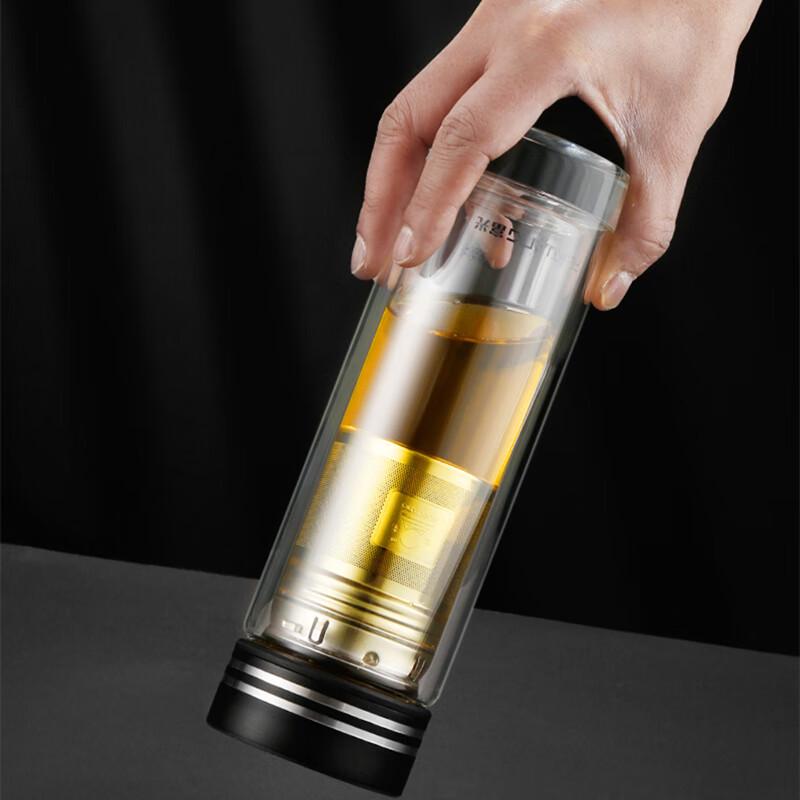 Fuguang Double-Layer Glass Tea Infuser Bottle