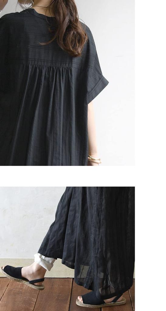 Andit Cotton Dobby Skipper Shirt Indian Cool and Comfortable for Loose Short Size Black Women's Dress, 100% Cotton, Summer, Flattering, Fit, Stylish,