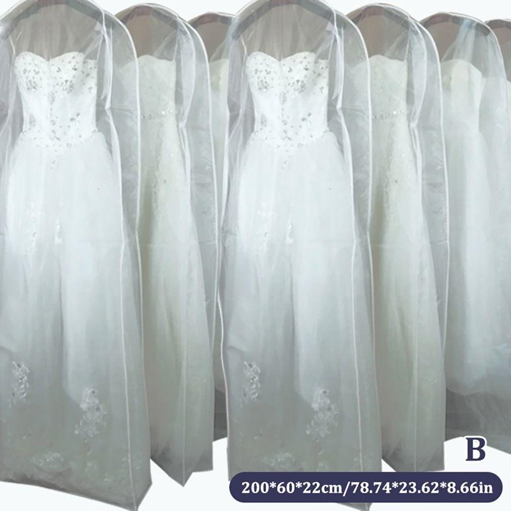 1Pcs Double-sided Wardrobe Gown Storage Bag for Home Wardrobe Protective Cover