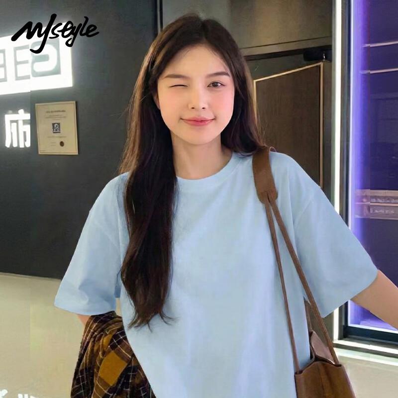 MJ STYLE Women's Pure Cotton Short Sleeve T-Shirt