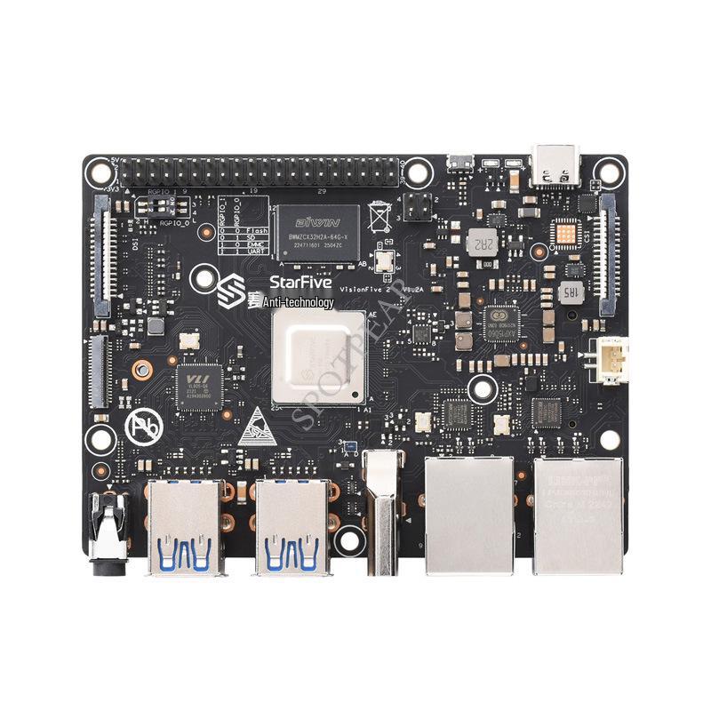 VisionFive2 RISC-V StarFive JH7110 Development Board with 4GB/8GB RAM & Integrated 3D GPU