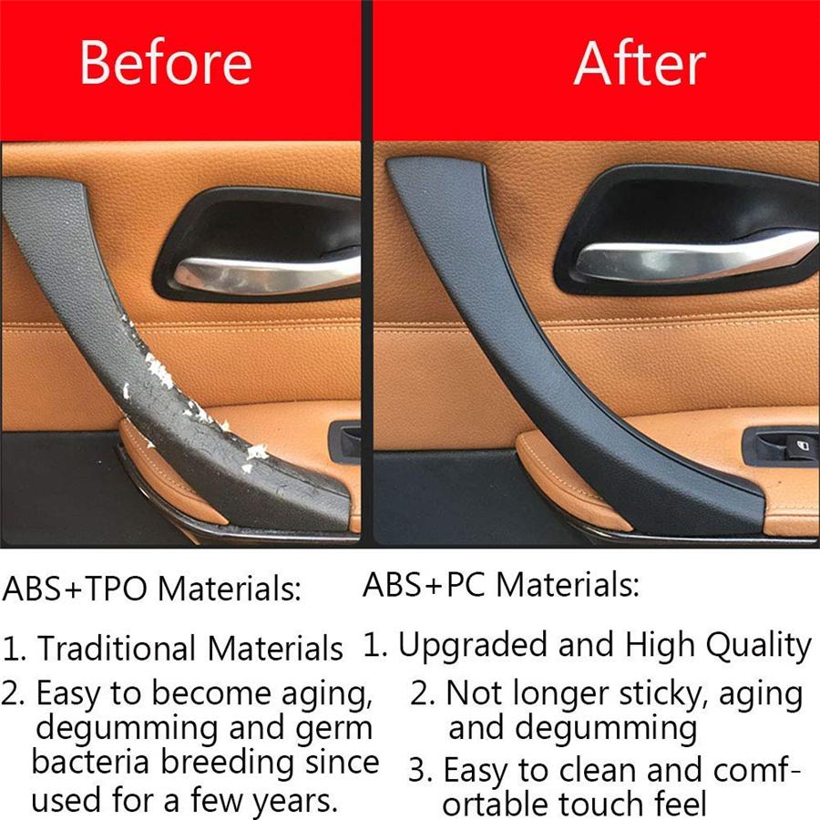 Copricristallo Maniglia Interna Portiera In ABS Cromato Per Land Rover Freelander 2 (2007-2015) – 4 Pezzi Con Nastro 3M
