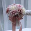 Pearl Wedding Bouquets Romantic Bridal Bouquets Artificial Hand Bouquet  Wedding Accessories