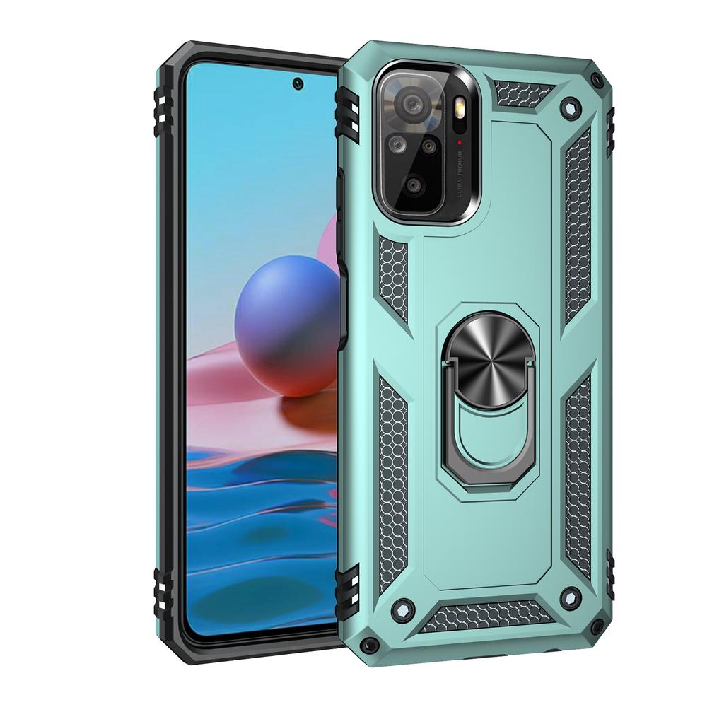 Hülle Xiaomi Redmi Note 10 Armor Robust Militärisch Stoßfest Autohalterung Magnetring Hülle für Xiaomi Redmi Note 10 5G Note10