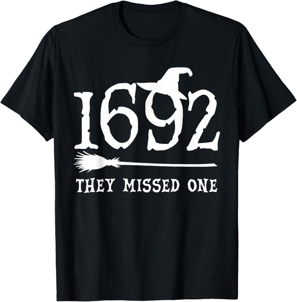 1692 They Missed One Halloween Feminist Witch Trials Unisex T-Shirt