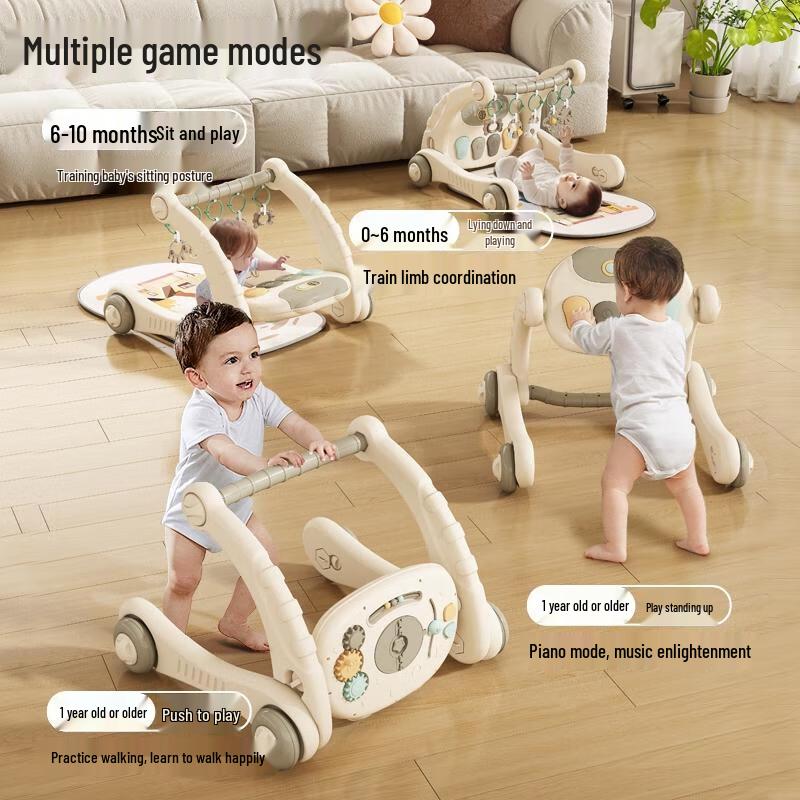 Centro de Atividades para Bebês 6 em 1 HANDUNYOU com Piano e Andador