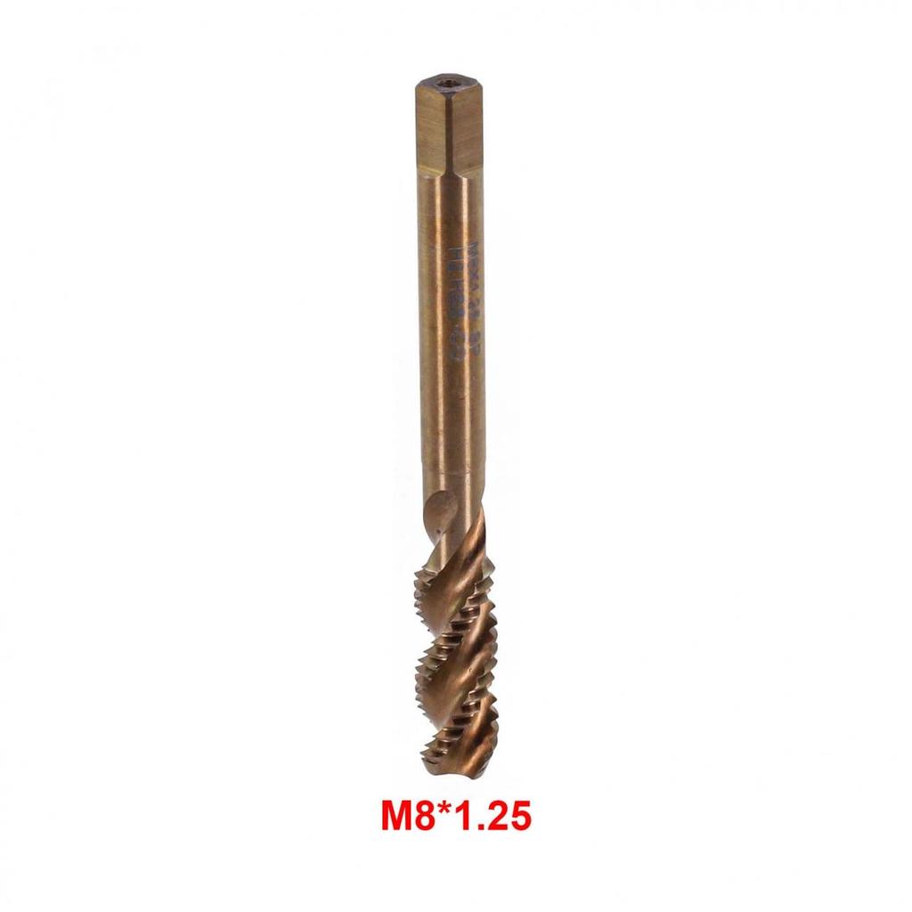 M3-M10 HSS-Co Cobalt M35 Maschinengewindebohrer mit Spiralnuten, metrischer Gewindebohrer, rechte Hand