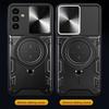 Coque pour Samsung Galaxy A36 avec 2 Verres Trempés, Coque avec Cache Caméra et Anneau Support Noir