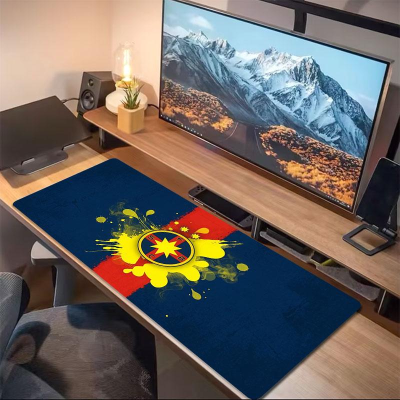 Colorful Splash Logo Large Size Mouse Pad Large Gaming Table Cushion Nonslip Laptop Tablet Big Mousepad Xxl Mat Mini Pc Playmat With Lock Edge