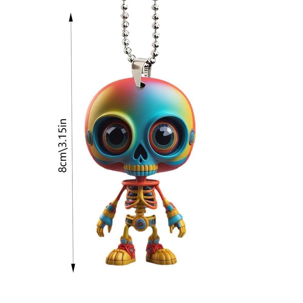 

Playful Alien Acrylic Car Decor Pendant For Unique Halloween Rearview Accessory Mirror 1