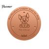 Pure Copper Disc for Dog Water Bowl Purification Dog, 4-Inch Diameter Disc, Raised Fountain with 3-Point Support Dispenser Durable