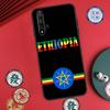 Ethiopia Flag For Huawei Nova 11 Pro 9 10 SE Y70 Y60 Y90 Y61 Y91 Y73 Y72 12s 12i 11i 8i P30 P40 Lite Case