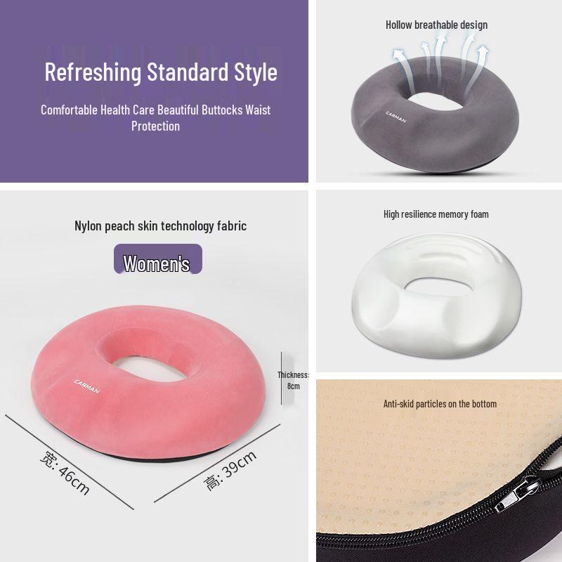 Ergonomic Hemorrhoid & Pregnancy Seat Cushion for Tailbone and Buttocks Relief – All-Season Comfort
