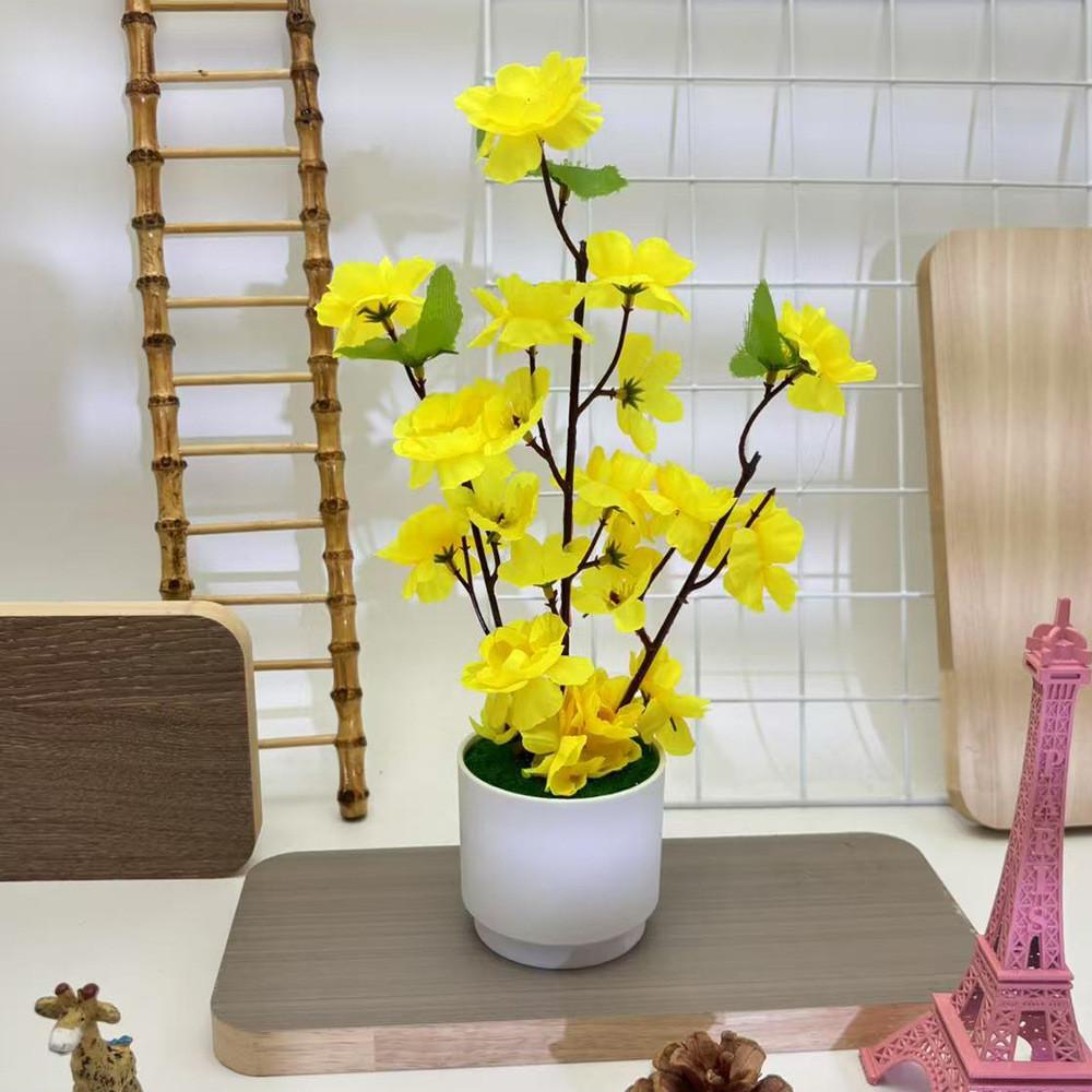 Sztuczna roślina kwitnąca brzoskwini o realistycznej teksturze do ogrodu zewnętrznego i dekoracji domu