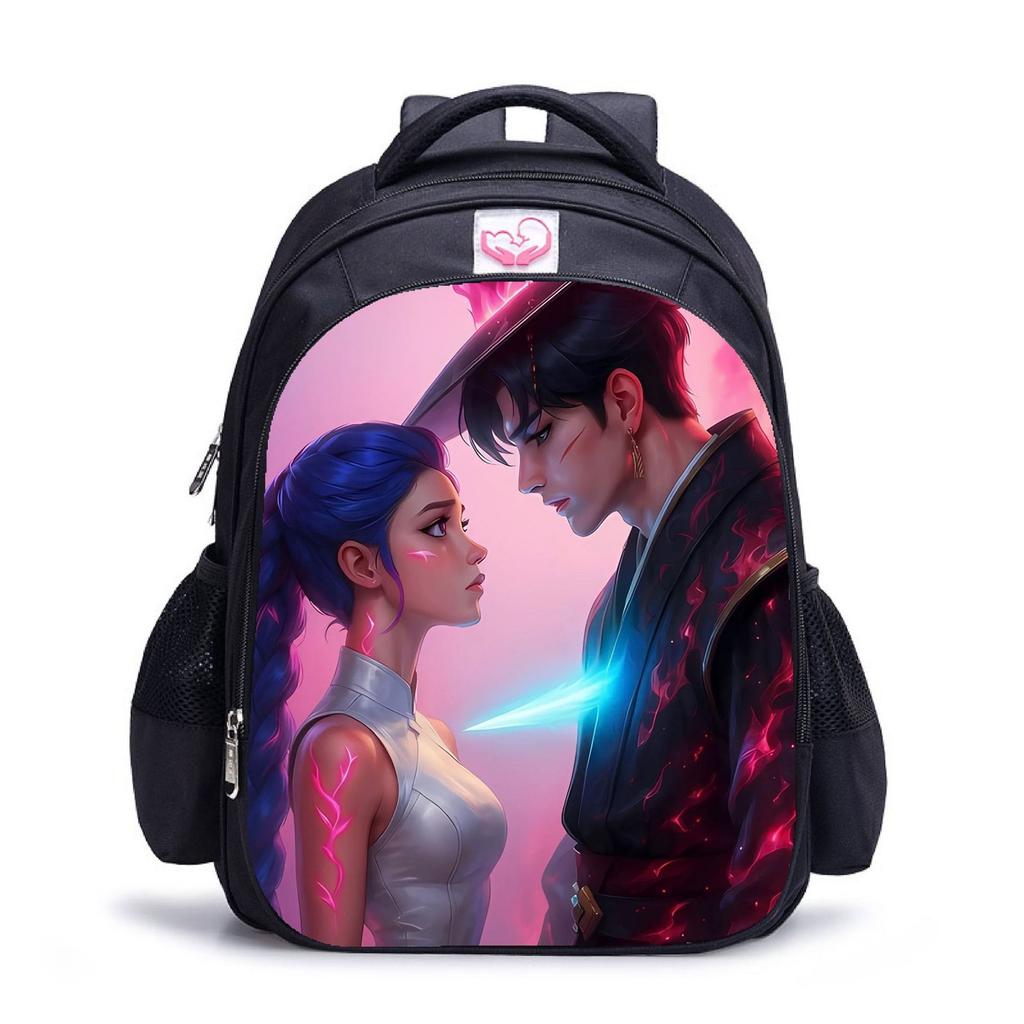 Cartoon Printing Casual Shoulder Bag Junior High School Students Large Capacity Backpacks