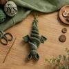Crochet Bat Kit Wind Spinner DIY Kit, Halloween Knitted Spiral Hanging Decoration Gothic Style Decor with Yarn And Hook, Spooky Handmade Complete
