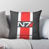Mass Effect N Special Forces Stripes Square Pillowcase Polyester Linen Velvet Printed Zip Decor Pillow Case Home Cushion Case