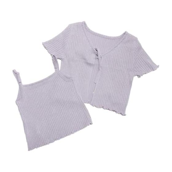 [Love toxic] Love toxic [DHOLIC] Lame cardigan with inner (camisole) for girls