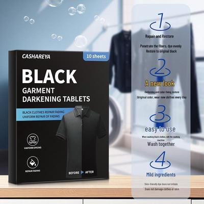 Black Clothing Revive Sheets: Restore, Whiten, and Fix Color for Your Laundry