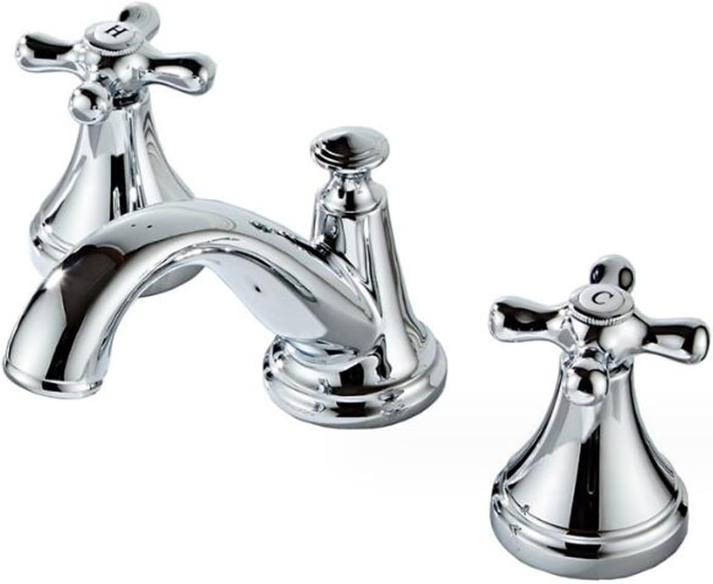 

Смеситель для раковины на 3 отверстия, смеситель для раковины в ванной комнате на 3 отверстия, латунный смеситель для холодной и горячей воды, смеситель для раковины с 2 ручками, смеситель для ванной комнаты, хром Silver