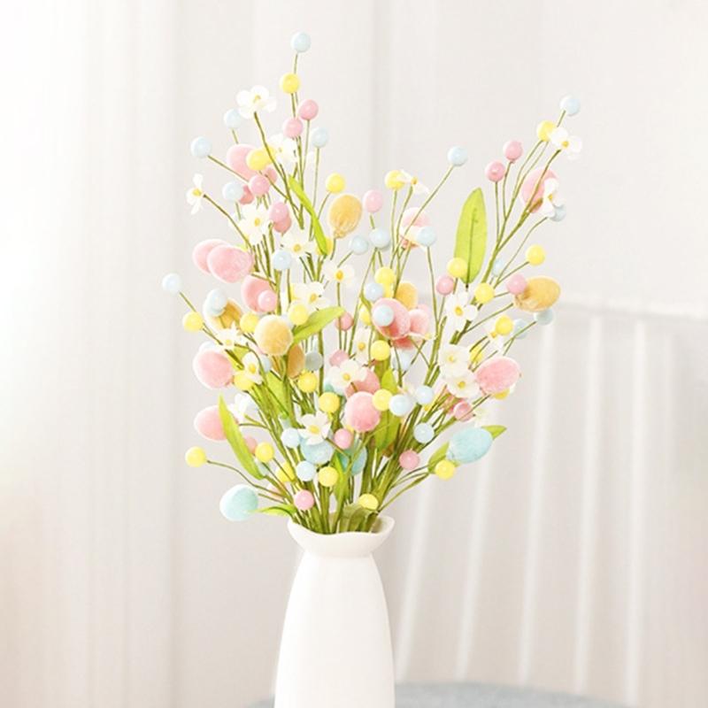Durable Artificial Easter Flower Branch Insertion Exquisites Craftsmanship for Various Decoration Needs Long Lasting Use
