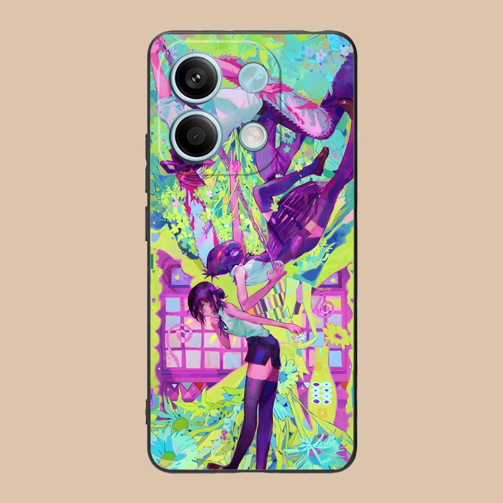 Anime Chainsaw Matte TPU Mobile Phone Case for POCO M7 M6 M5 M4 M3 X7 X6 X5 X4 X3 Pro GT 5G Colorful Printing Cover