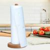 Wooden Toilet Roll Holder Dining Room Tissue Vertical Stand Accessories Paper Towel Holder  Kitchen