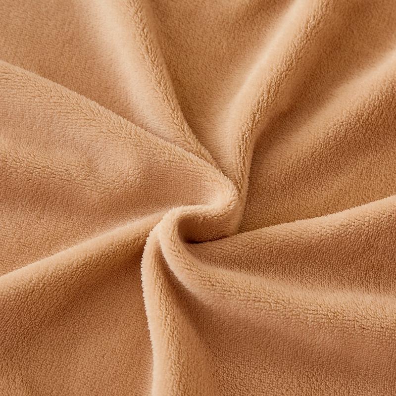 Simple Solid Color Fitted Sheet Nordic Mattress Cover Plush Bed Sheet Winter Warm Elastic Soft Bed Sheet with Elastic Band