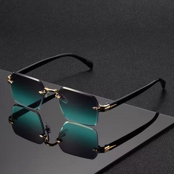 Men's sunglasses, new fashionable sunscreen sunglasses, personalized frameless trimmed sunglasses