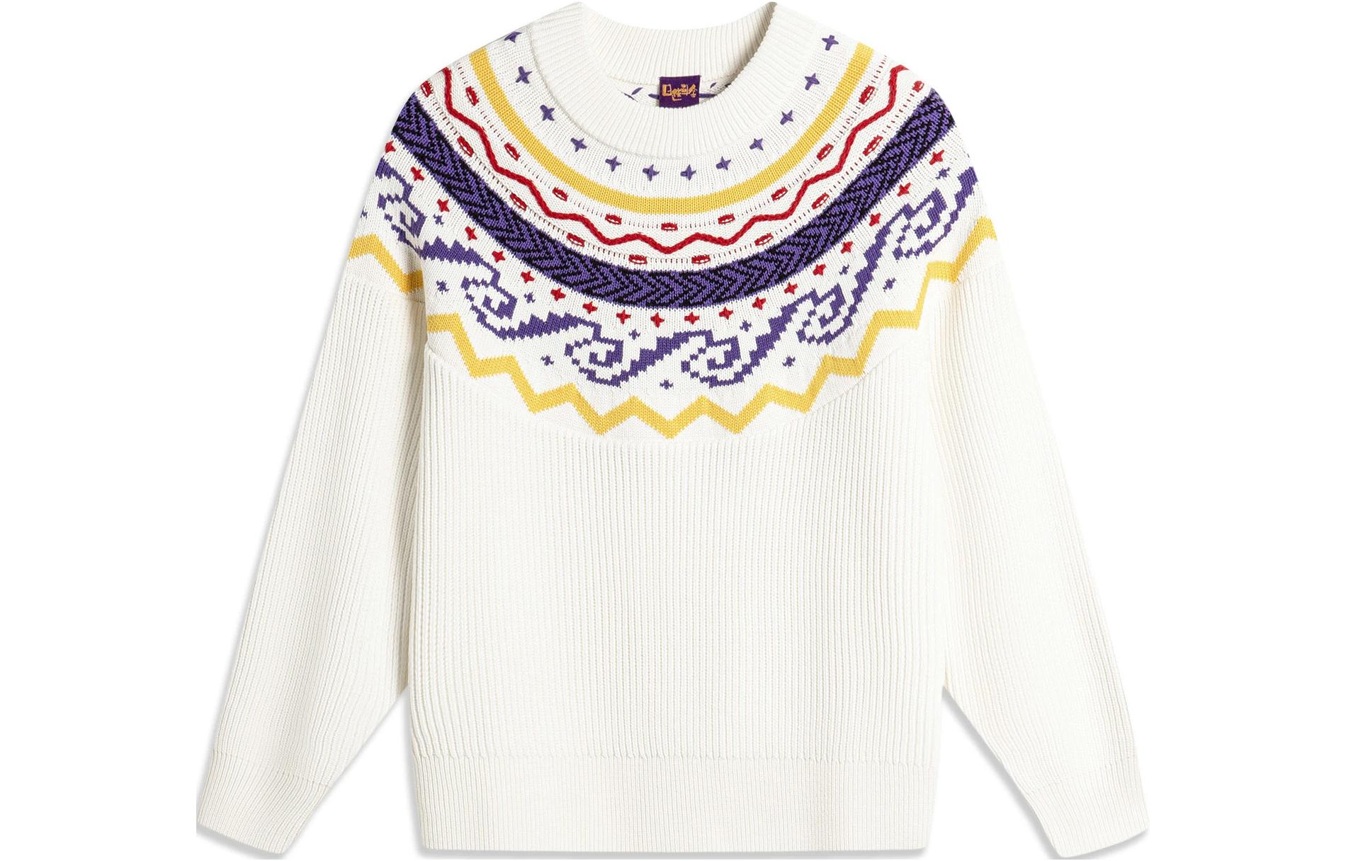 Li Ning Rijin Doujin Collection Knitwear Women s Ecru AMBU010-4 L