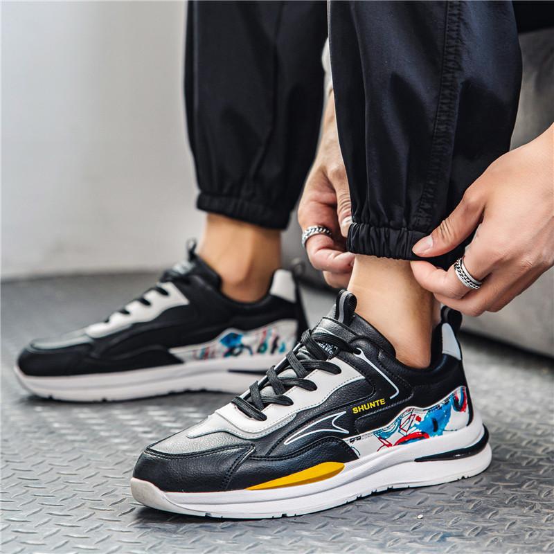 Mode Frühling Outdoor-Sportschuhe Herren Koreanische Version des Trends Lässige Laufschuhe Mode Ins Nische Alte Schuhe Plateauschuhe