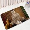 Zen Black Stones Bath Mat Green Bamboo Buddha Candle Spa Bathroom Decorations Bathtub Rug Bedroom Living Room Home Carpet