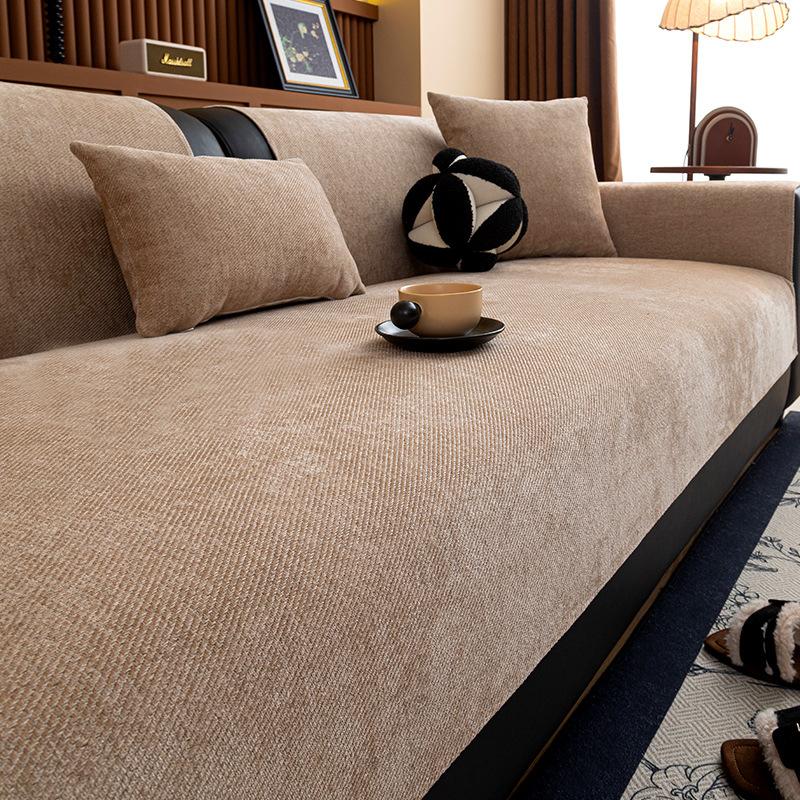 

Light luxury sofa cushion, high-end sofa cover, new four-season universal leather sofa backrest cover, non-slip 70*70cm