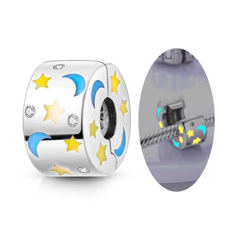 Klips Charms Nowy Miedziany Zapięcie Charm Silikonowy Koralik Dystansowy Pasuje do Oryginalnej Bransoletki Naszyjnika DIY Charm Biżuteria Prezent dla Kobiet