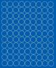 Wheel Sticker 2 Cm Wheel Stickers Dots 99 Pcs Matte Blue