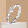 Luxury   Copper Ring Heart For Women Wedding Engagement Jewelry Accessories 5A Zircon Rings Fashion High Quality Gift