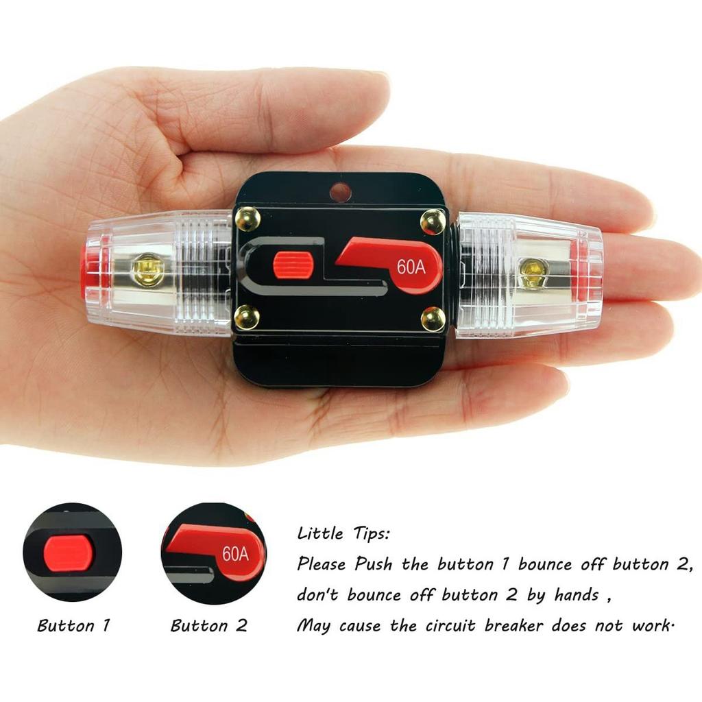 A28G-Circuit Breaker Fuses 12-24Vfor System Protection Car Marine Boat Stereo Switch Audio Inverter System Protection