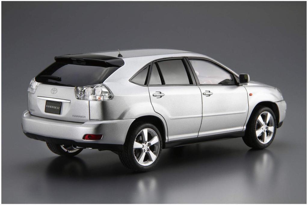 Aoshima Bunka Kyozai Seria Model Samochodu 105 Toyota GSU30W Harrier 350G Premium L Package 2006 Model Plastikowy (AOSHIMA) 1/24 Nr.
