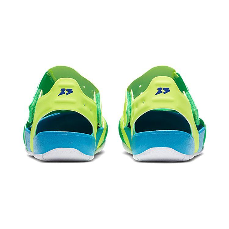 Jordan Flare Comfortable Lightweight Kids Sandals Kids Sandals Green Blue Yellow CI7849-300