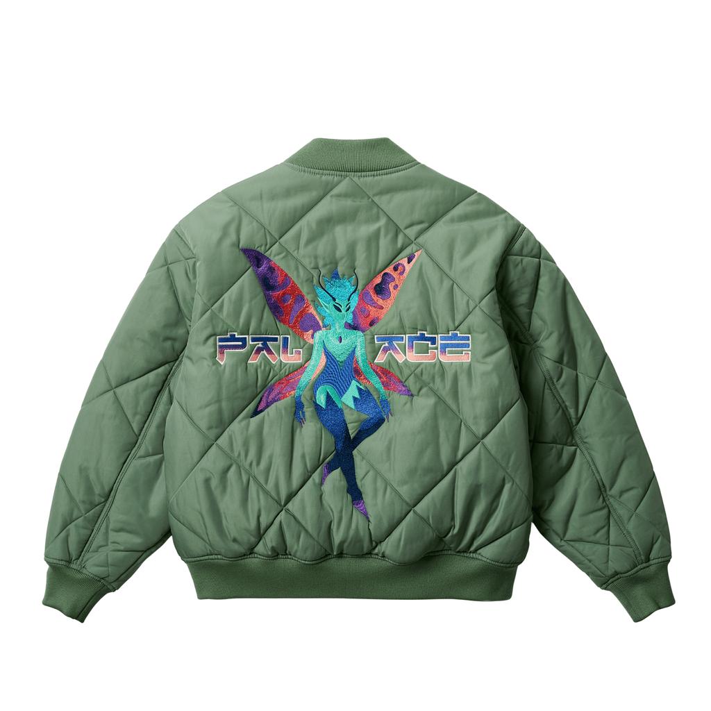 Palace Fairy Bomber Jacket Olive Unisex Outerwear Green P28JK009