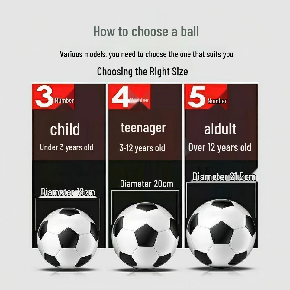 Children's Football Sizes 3-5 for Toddlers, Primary, and Junior High School Students